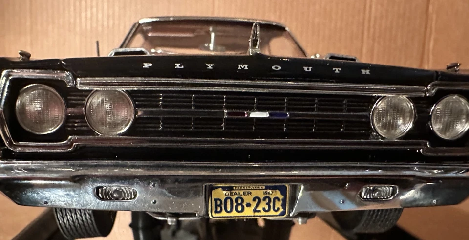 Highway 61 1/18 Scale 1967 Plymouth GTX, Black, LE 1 of 3500, Beautiful model - Image 4 of 4