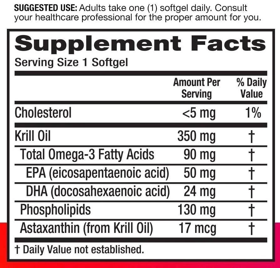 Cápsulas blandas de aceite de krill MegaRed Omega-3 350 mg - 130 unidades envío rápido gratuito Foto 2 de 4