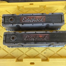 Edelbrock Elite Series Tall Aluminum Valve Covers Sbc 350 Small Block Chevy 383