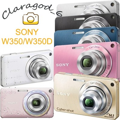 Sony Cyber-Shot DSC-W350/ W350D Digital Camera 14.1MP 4x Optical Zoom Multicolor
