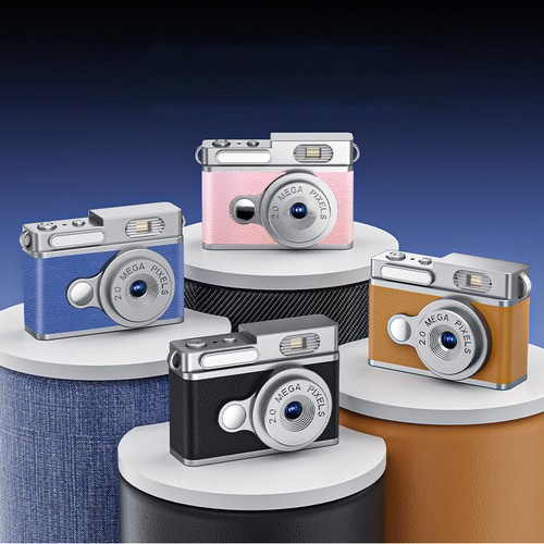 Mini Telecamera Retrò 1080P HD con Schermo Piccolo Videoregistratore Portatile Videocamera - Foto 31 di 34
