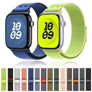 Bracelet de bande en nylon Sport Loop pour Apple Watch 11 10 9 8 7 6 5 SE 40-49mm Ultra 3 2