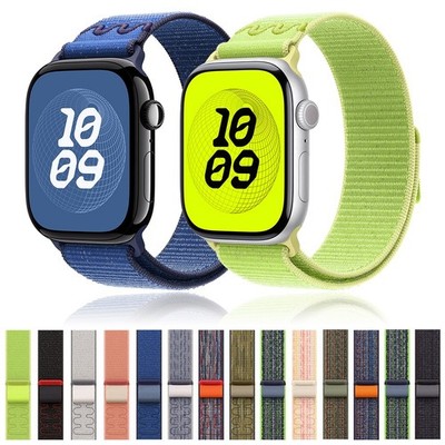Nylon Sport Loop Band Strap for Apple Watch 11 10 9 8 7 6 5 SE 40-49mm Ultra 3 2