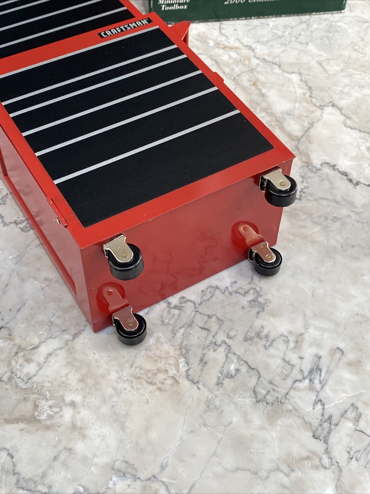 2000 Sears Craftsman Tool Box Christmas Ornament Collection Miniatures 11” Metal - Picture 7 of 11