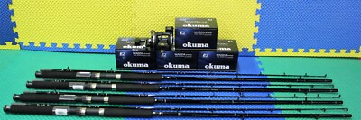 Okuma Classic Pro 8' 6'' Rod & Magda MA30DLX LEFT HAND COMBO CPDR-86M Rod 4-Pack