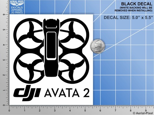 Pegatina de dron DJI AVATA 2 estuche y ventana FPV - Imagen 8 de 16