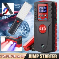 229800mAh Car Jump Starter Booster Jumper Box Power Bank Charger /LED Work Light