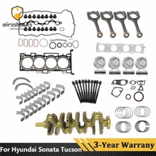 G4KJ 2.4L Engine Rebuild Overhaul Kit - Crankshaft / Con Rods For HYUNDAI KIA