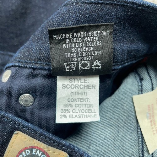 Red Engine Scorcher Jeans Women's Sz 27x29 Signature Rise Super Skinny Dark Wash - Picture 9 of 14