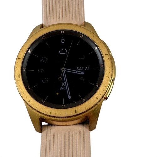 Samsung Galaxy Smartwatch SM-R810 42mm Bluetooth Rose Gold Pink Silicone Band - 第 3/11 張圖片