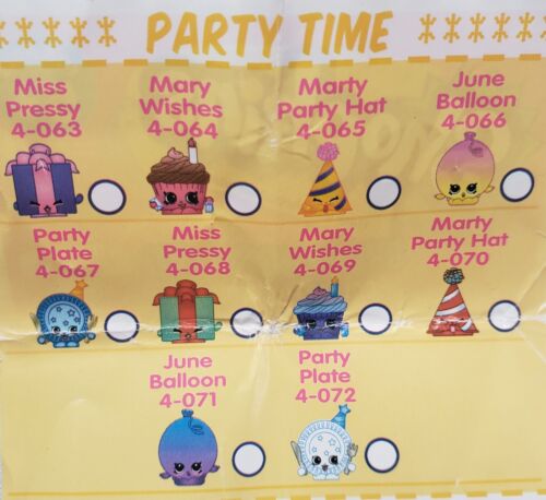 SHOPKINS Season 4 'PARTY TIME' Single Loose Collectible Figures **YOUR CHOICE** - Picture 2 of 9
