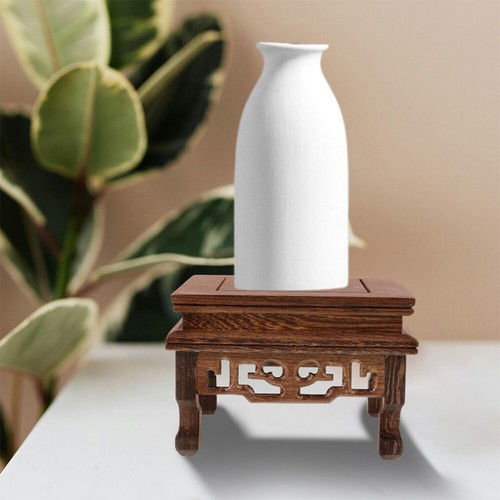 Orientalischer Vasenständer Basis Aus Wenge Buddha Statuen Sockel Bonsai Podest - Bild 8 von 12