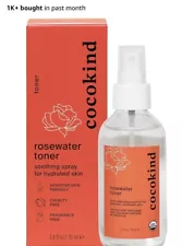 Cocokind Organic Rosewater Cleansing Skin Facial Toner 4 Oz  Damage Box