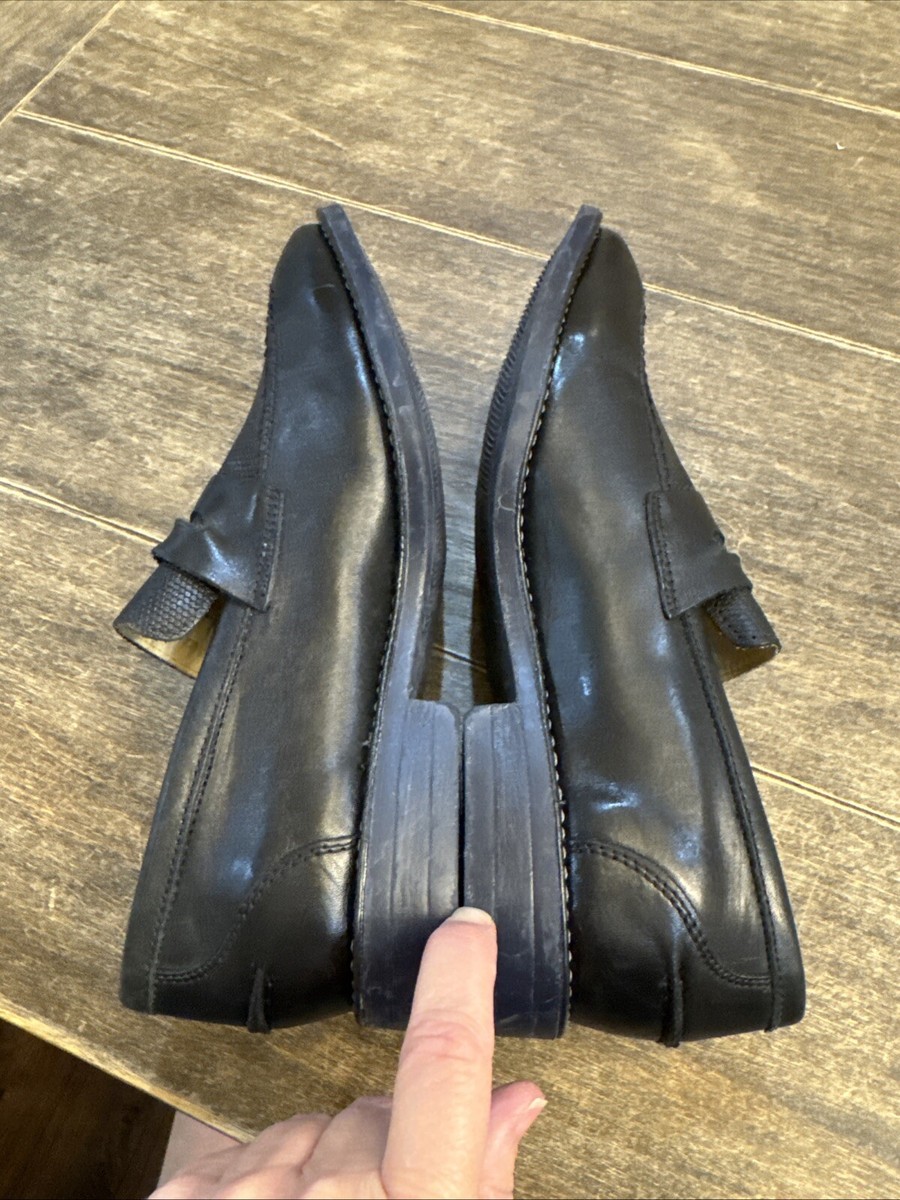 SANDRO MOSCOLONI MAESTRO BLACK PENNY LOAFER Black Size 8  display picture 2