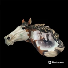 Plaque Porcelain Bradford Exchange " Untamed Spirits" Numbered   #A5638 Vintage