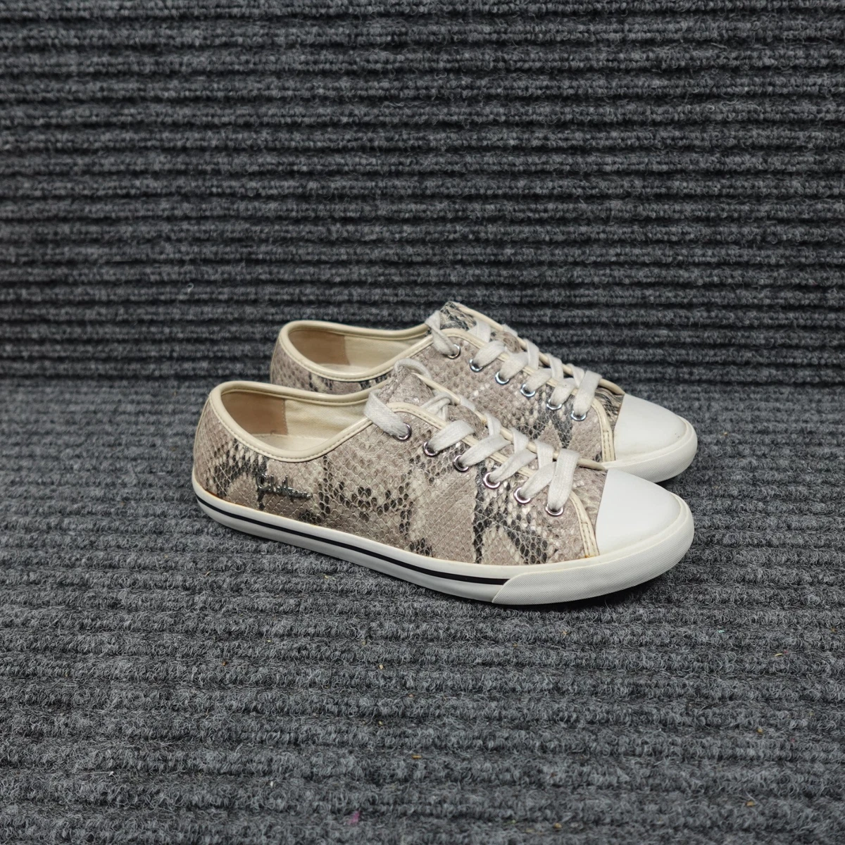 Cole Haan Shoes Womens 7.5 B Snakeskin Print Sneakers Casual White