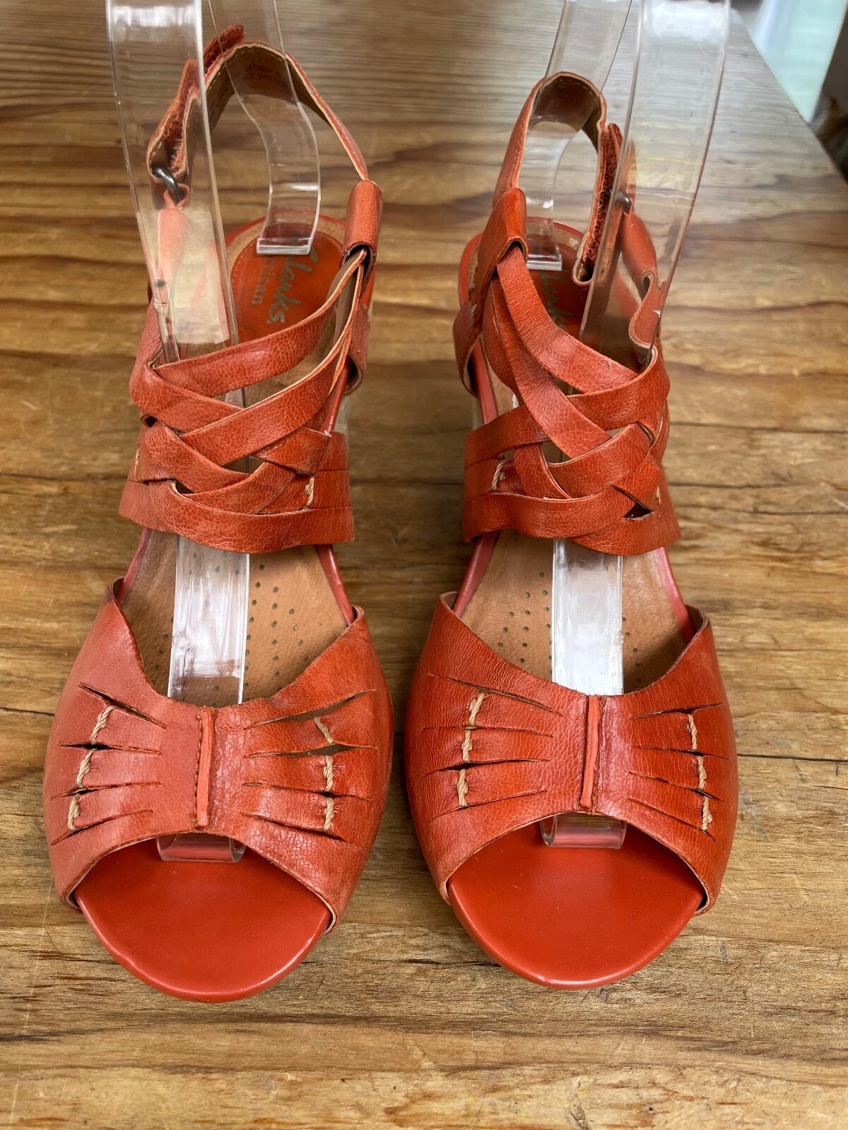 Clarks Artisan Sandali da donna con cinturino Active Air KYNA SMART zeppa 6M arancione