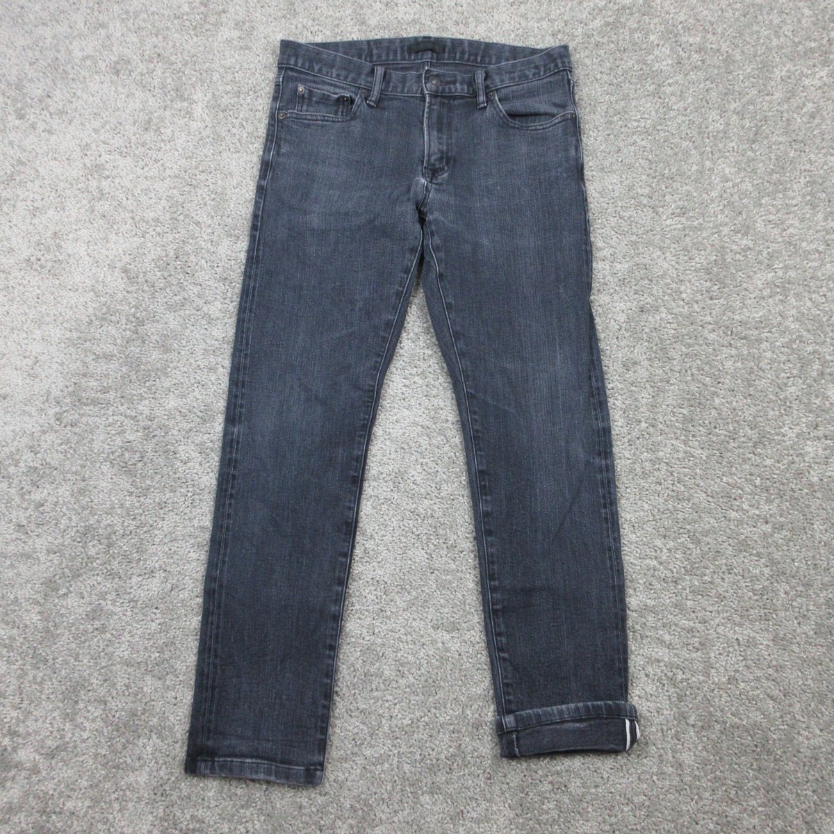 Raw Denim Uniqlo Men's Stretch Jeans Uniqlo Jeans Men Size 30