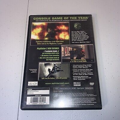 Tom Clancy's Splinter Cell - Playstation 2 PS2 Complete CIB Tested