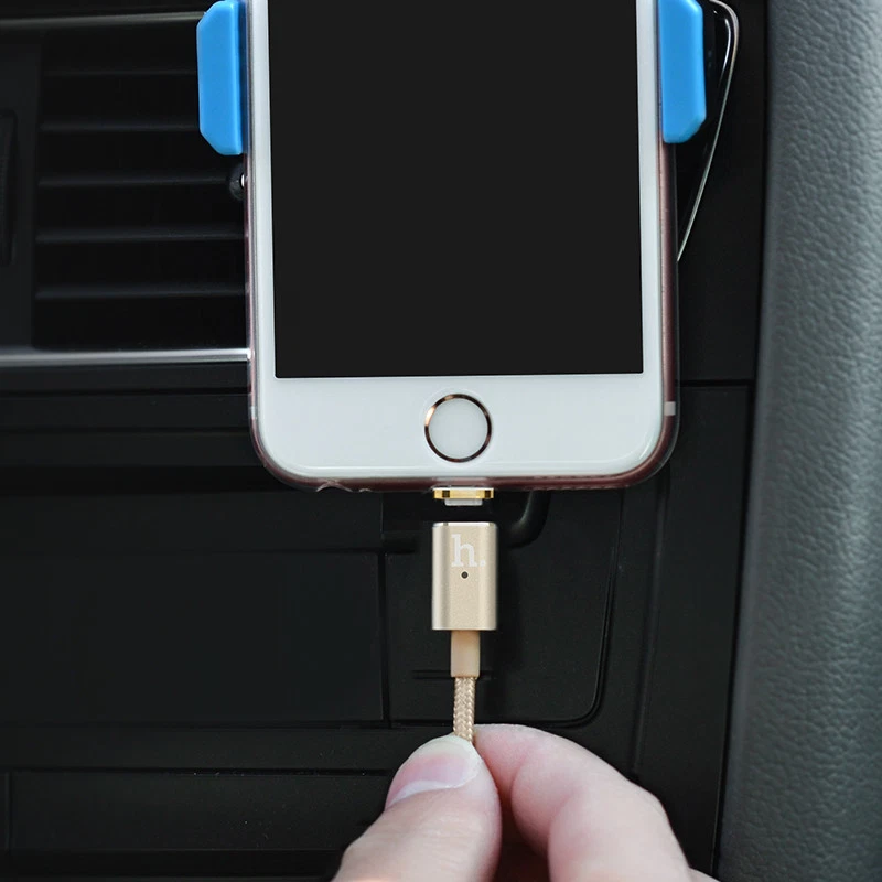 Магнитный металлический кабель зарядного устройства USB 4 фута/1,2 м для iPhone 11/X/8/7/SE/6  - Изображение 4 из 4