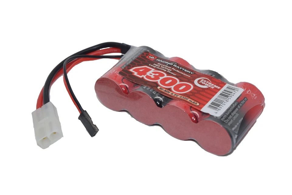 Rechargeable Battery Pack 4.8v 4300mAh Twin Connector Tamiya Futaba Vapextech