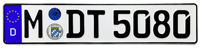 #ad #ad BMW Munich Rear German License Plate by Z Plates wtih Unique Number NEW $39.99
