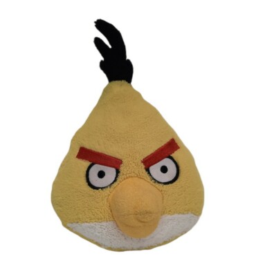  Rovio Yellow Angry Bird 10'' Plush Stuffed Chuck Bird 2010 No Sound