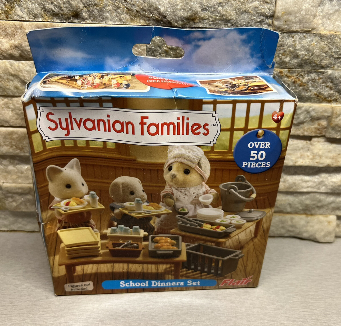 Sylvanian Families School Dinner Set Rare Discontinued BNIB Calico Critters  HTF