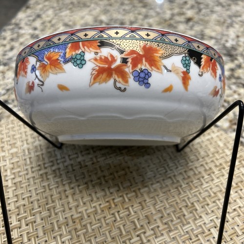 China Dream Time Soup Bowl 7 5/8" Pattern Has Grapes And leaves - Picture 2 of 6