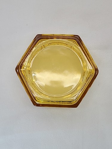 Indiana Glass Tiara Eagle & Stars Amber Candy Dish 1976 Bicentennial Granny Core - Picture 8 of 16