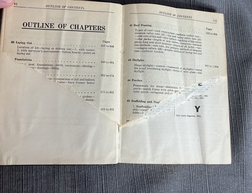 Audels 1923 Carpenters and Builders Guide Books Set Volumes 1 - 4 Leather - Foto 16 di 19