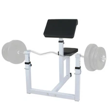 Preacher Curl Weight Bench Seated Preacher Isolated Dumbbell Biceps Exercise