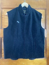 Wyoming Traders 100% Virgin Wool Gray Full Zip Lined Vest Womens Size M