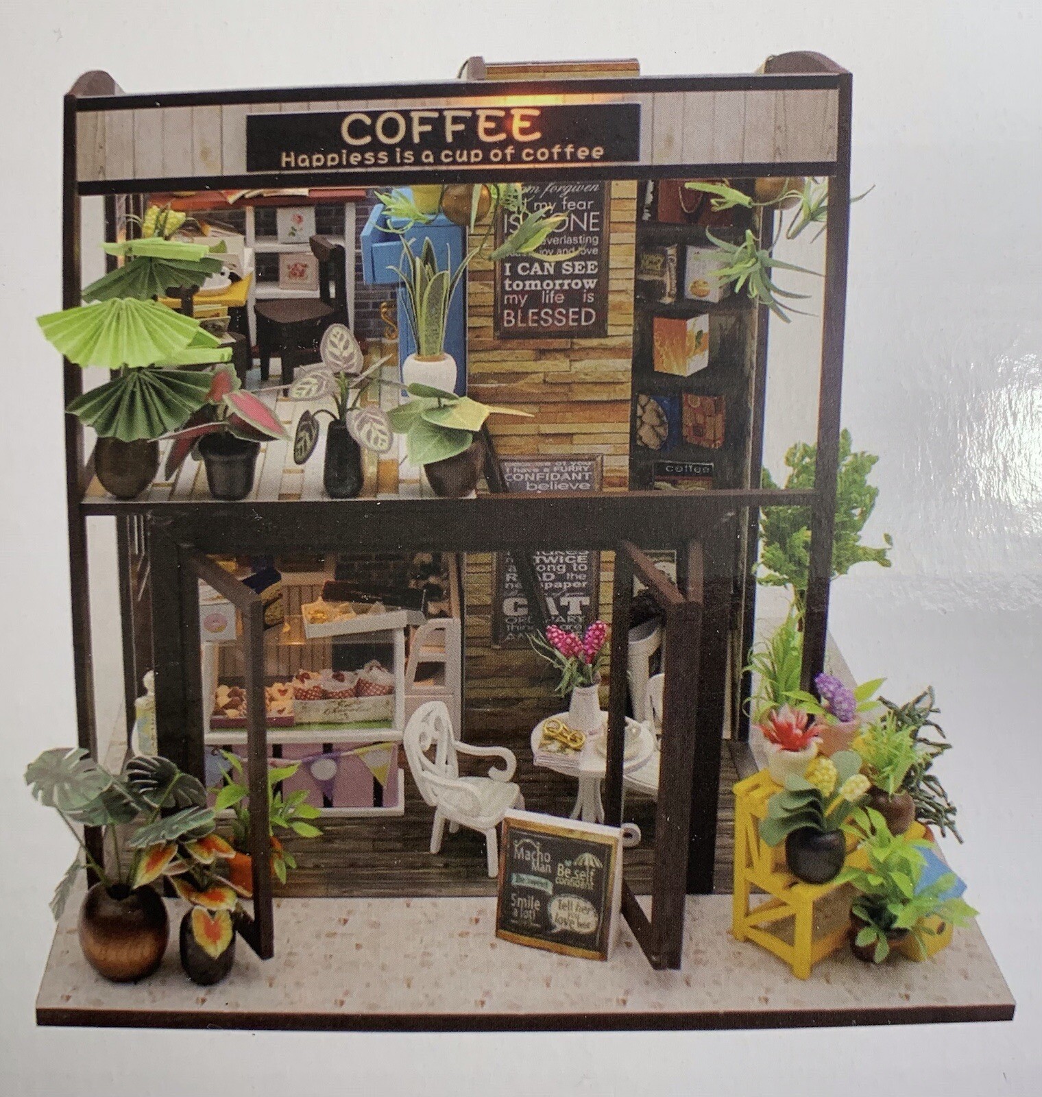 Dollhouse Coffee House Room 2 Story Mayberry Street Miniatures DIY