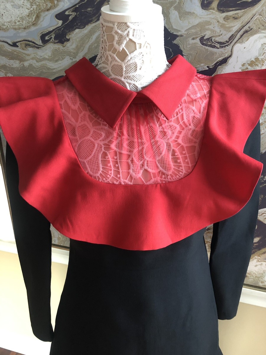 red valentino organza dress RED VALENTINO, a "Tropical Landscape Organza" cotton dress