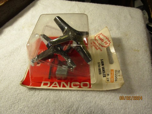 Vintage Danco OEM Original X Arm Wasserhahn Metallgriffe H C 80835 NOS - Bild 1 von 3