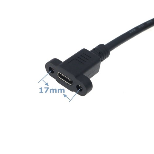 Female Cable Type C Extension Cable Lock Connector Cable USB-C Extension Line - Picture 3 of 14