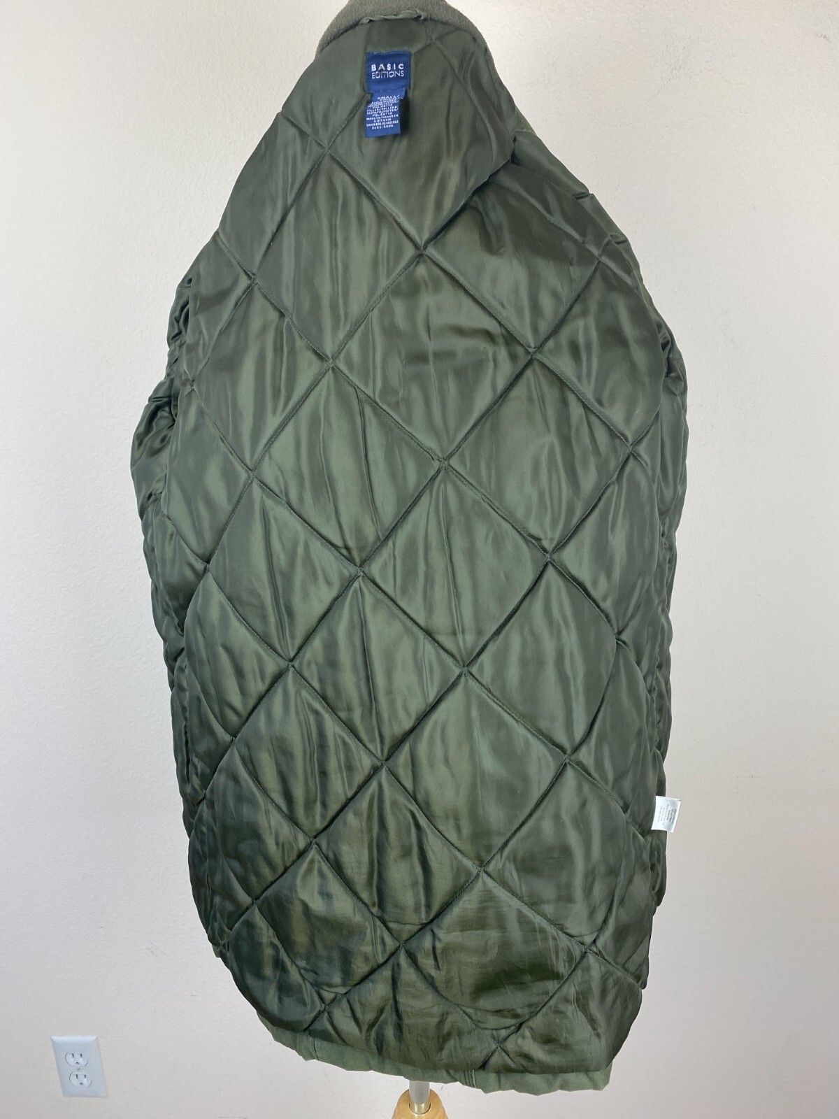 BASIC EDITIONS Winter Parka Forest Green Jacket M… - image 7