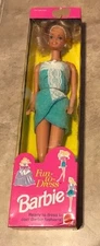 Barbie Fun to Dress Doll in Blue Beach Towel Robe NEW factory sealed in box