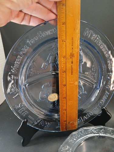 aTiara Childs Plate Cup And Bowl Blue Glass - 第 5/7 張圖片