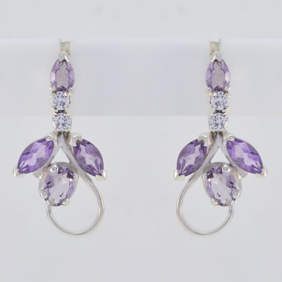 fine Amethyst 925 Sterling Silver Purple Natural exporter US gift
