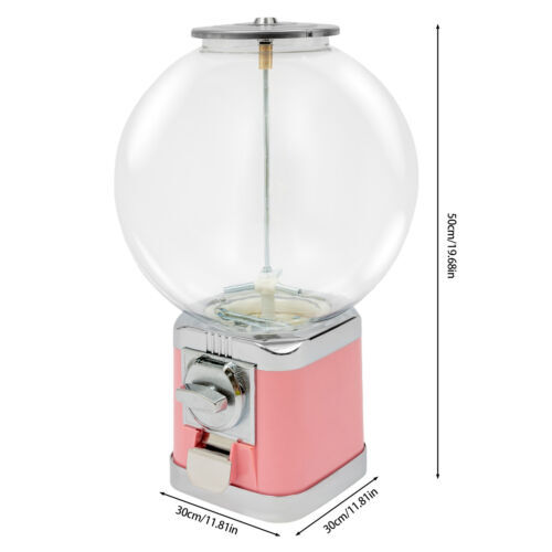Large Capacity Vending Machine Pink Twister Ball Dispenser Gumball Machine
