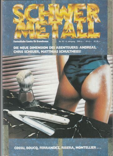 ✪ SCHWERMETALL #93, Alpha 1987 COMICHEFT Z1/1- *Fantasy *Erotik *Science Fiction - Picture 1 of 3