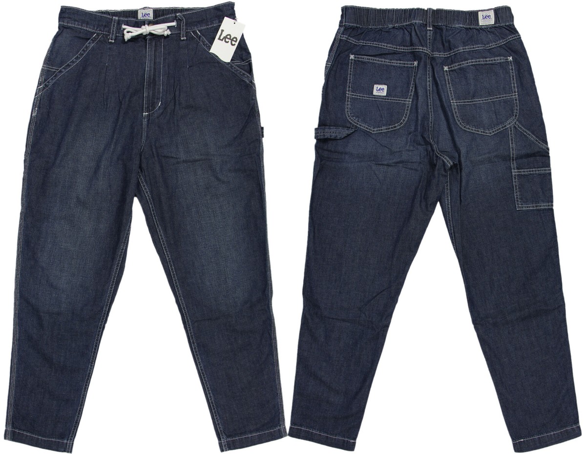 LEE Heritage pleated Hemp Utility Jeans- NEW- $65 indigo
