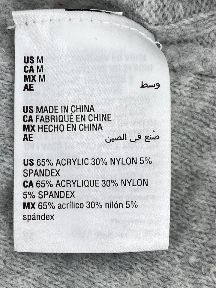 Suéter túnica tejido suave cuello tortuga gris usado Style & Co. para mujer talla mediana Foto 4 de 4