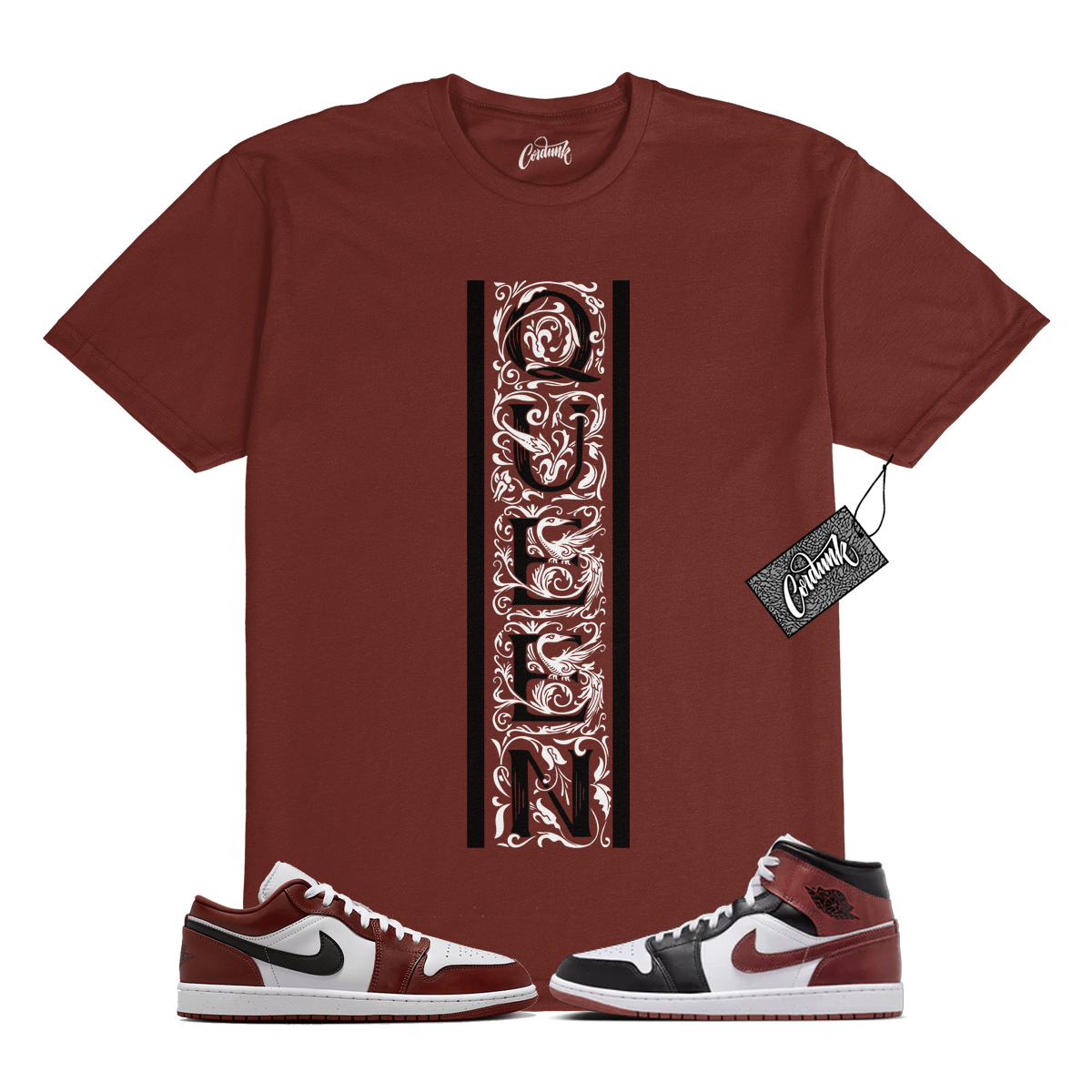 1 Maglietta Dark Pony Bianco Nero Match QVERT