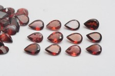 Natural Red Garnet 4x3mm Pear Faceted Cut 10 Pieces Top Quality Loose Gemstones