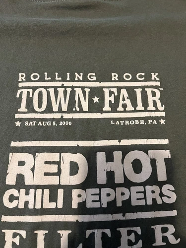 Vintage Aug 5 2000 Red Hot Chili Peppers Concert T Shirt  Moby, Fuel