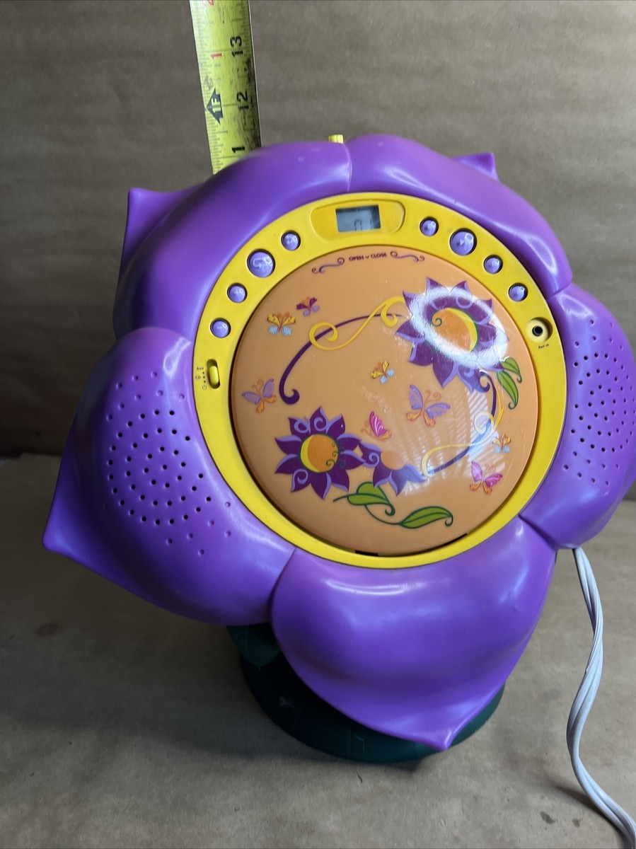 アニメ Tinker Bell CD - Disney Fairies Disney Tinker Bell Fairy Purple Flower Butterfly Portable CD