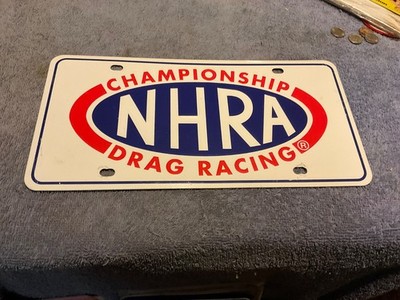 Metal License Plate NHRA Championship Drag Racing